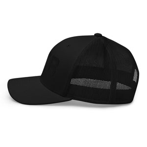 TCB Trucker Cap - Black on Black